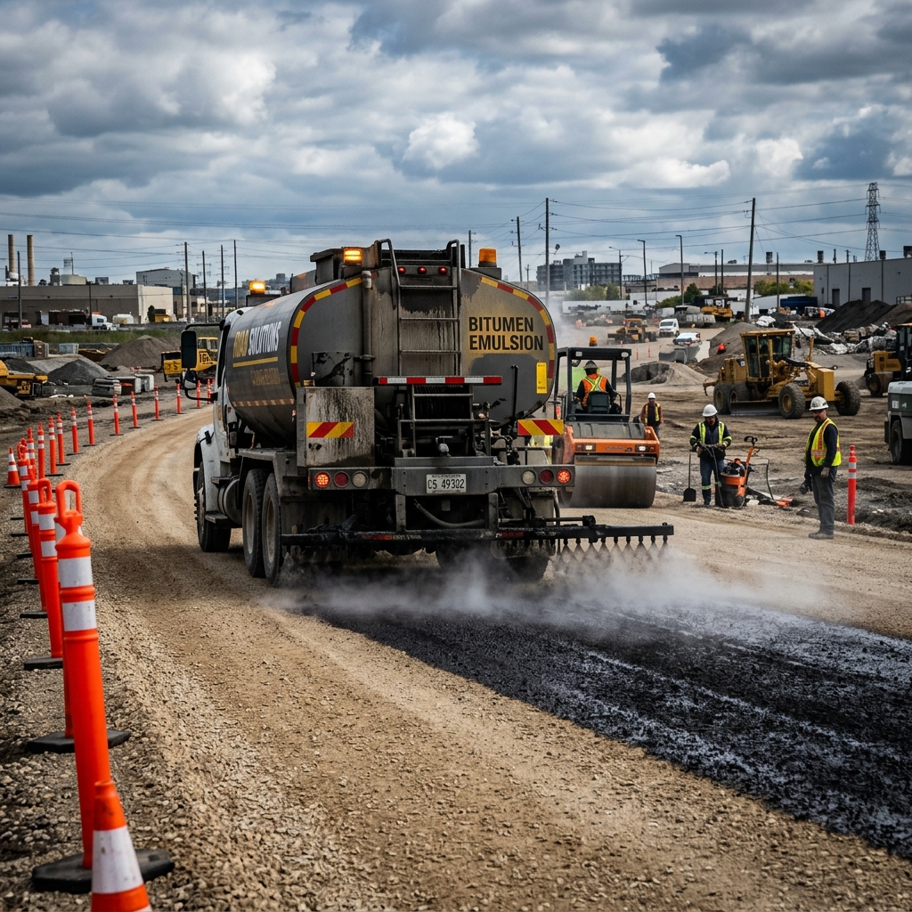 Bitumen emulsion supply visual