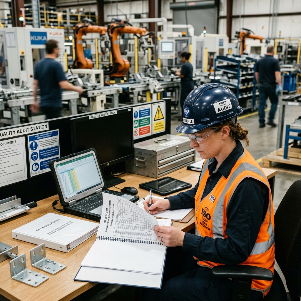 Industrial audit and infrastructure review visual