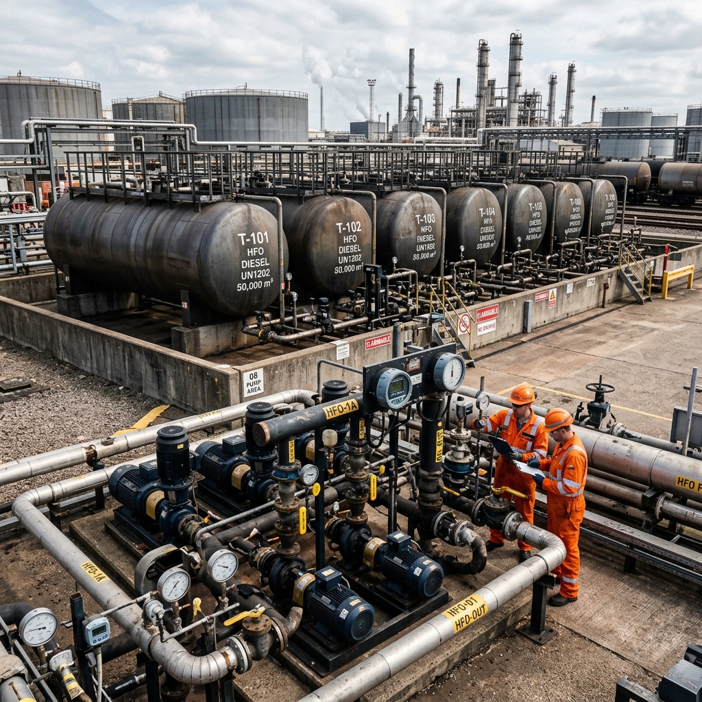 Light Diesel Oil tank truck supply and distribution